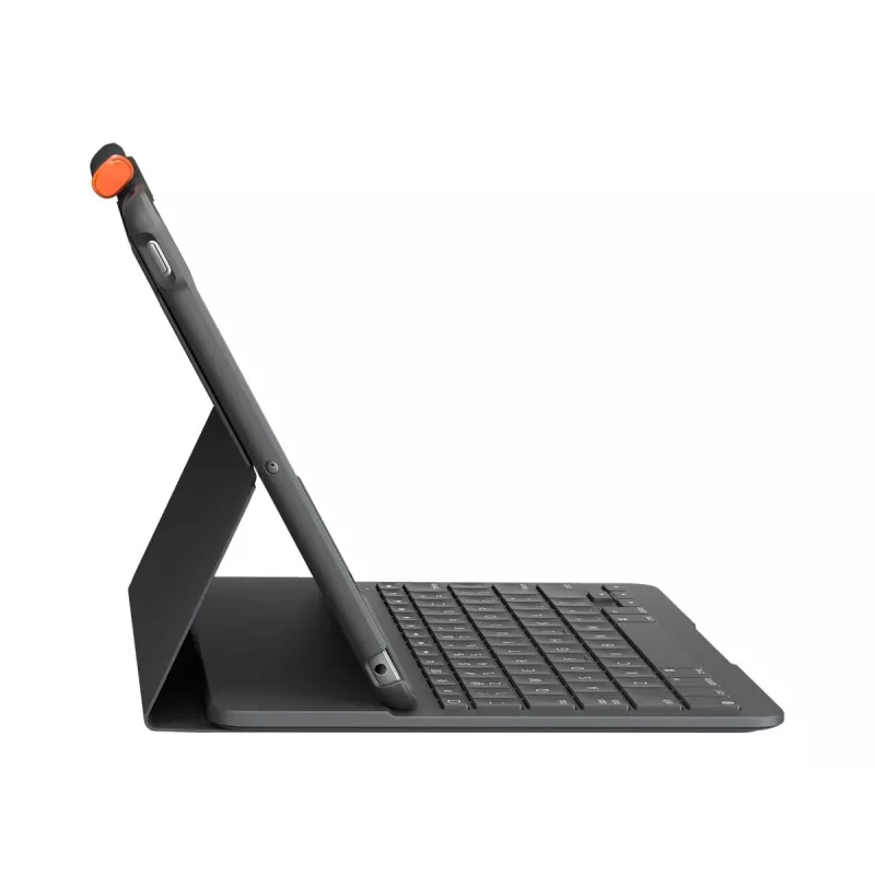 Teclado Logitech Folio delgado QWERTY danés finlandés noruego sueco Bluetooth gris