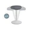 Silla de oficina Leitz 65440085 asiento acolchado gris estructura de plástico
