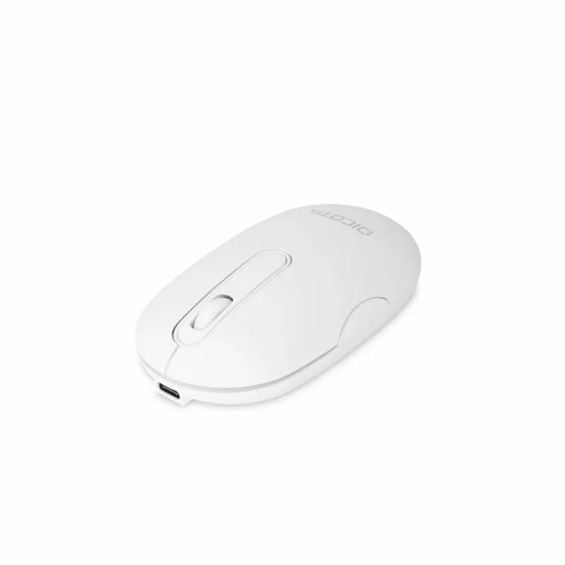 DICOTA D32045 ratón óptico inalámbrico, Bluetooth y 2,4 GHz, 1600 DPI