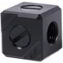 Alphacool Eiszapfen terminal de conexión 5 vías G1/4 IG - negro acetato (17556)