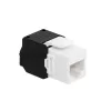 Módulo Keystone LogiLink NK4066 plano negro blanco RJ-45