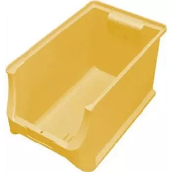Caja de almacenamiento allit ProfiPlus 4H 205×200×355 mm amarilla – organizador de piezas pequeñas de plástico