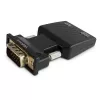 Convertidor VGA a HDMI SAVIO CL-145, audio, Full HD, negro
