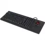 Teclado mecánico con cable de tamaño completo KeySonic KSK-8202ELU-T (DE) — USB, distribución alemana, negro