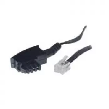 S/CONN 10 m TAE-F - RJ11 negro transparente ShiverPeaks