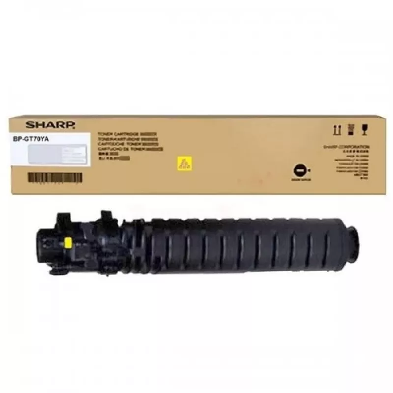 Cartucho de tóner Sharp BPGT70YA 1 ud. original amarillo