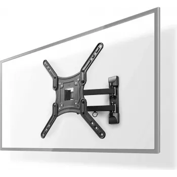 Nedis TVWM1530BK - 100 x 100 mm - 400 x 400 mm - 0 - 20° - 180° - Acrilonitrilo butadieno estireno (ABS) - Acero - Negro (TVWM1530BK)