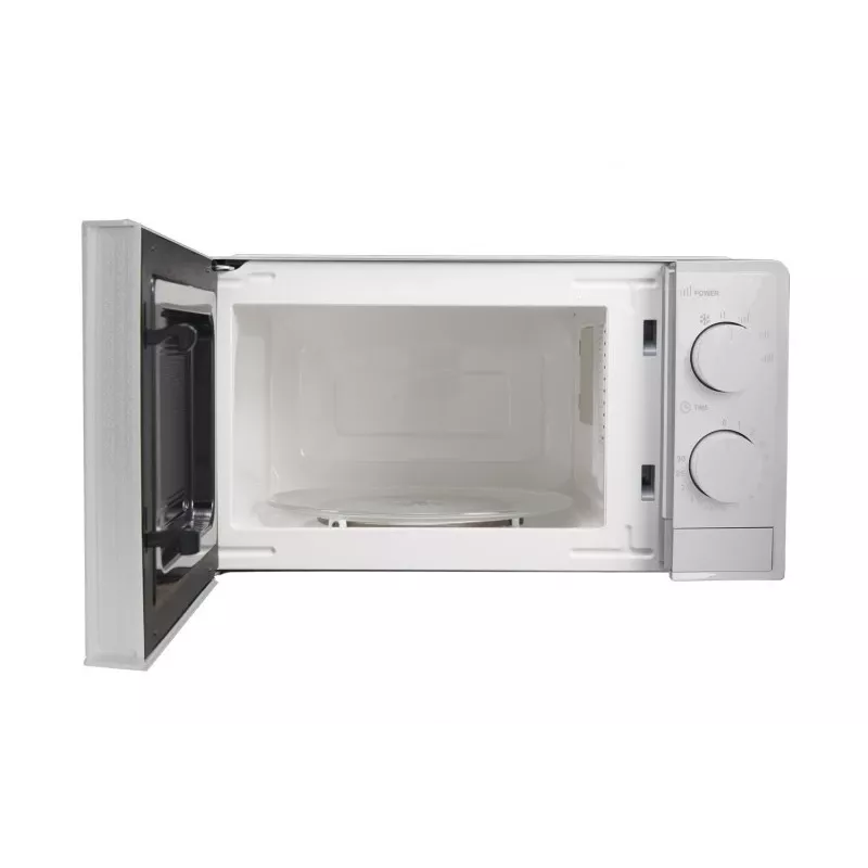 Esperanza ESTOFADO EKO011W microondas solo, de sobremesa, 20 l, 700 W, 5 niveles de potencia, plato giratorio de 24,5 cm, blanco