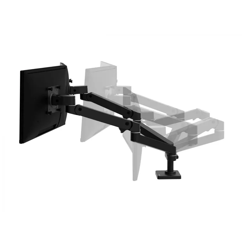 Ergotron LX Pro - Kit de montaje (brazo doble) - modular - para 2 pantallas LCD - en paralelo - aluminio - negro - tamaño de pantalla: hasta 68,6 cm (hasta 27 inch) (45-686-292)