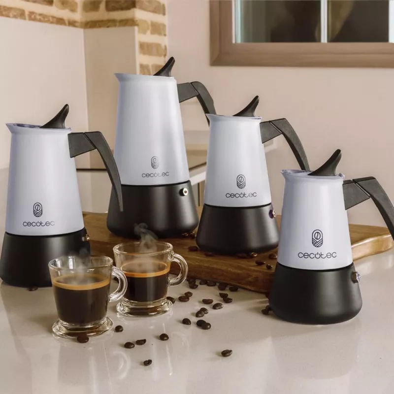 Piccolina 600, cafetera azul claro/negro, 300 ml | 6 tazas