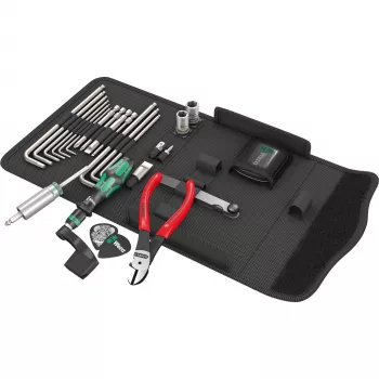 Set de herramientas para guitarra 9100 Kraftform kompakt, 27 piezas (negro)