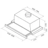 Campana extractora de encimera Elica ELITE14 LUX GRIX/A/60 Plata, Acero inoxidable 336 m³/h