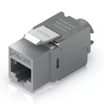 Keystone Jack Ubiquiti UACC-Keystone-Jack-C6A RJ-45 plano metálico