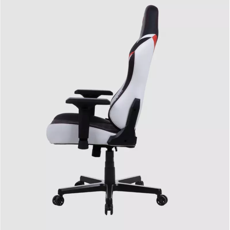 Silla gaming Onex FX8 — asiento ergonómico con espuma moldeada, regulable en altura e inclinable, negro/rojo/blanco