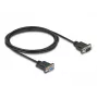 DeLOCK cable serie RS-232 D-Sub9 conector macho a conector hembra 2 m negro