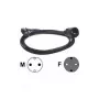 Cable de alimentación Bachmann 5 m Schuko H05VV-F 3G 1,50 mm² Negro