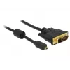 Adaptador de cable de vídeo DeLOCK 83585 Micro-HDMI a DVI-D 1 m