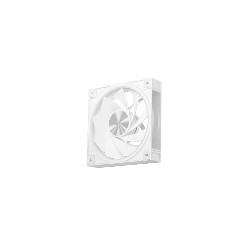 Caja de PC DeepCool CG580 4F V2 Midi Tower Blanca — ATX, cristal templado, 3 ventiladores laterales de 120 mm, soporte para radiador lateral de 360 mm