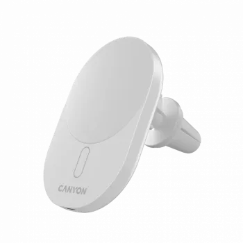 Cargador de coche CANYON OnGrip 105 15W Qi2 inalámbrico blanco