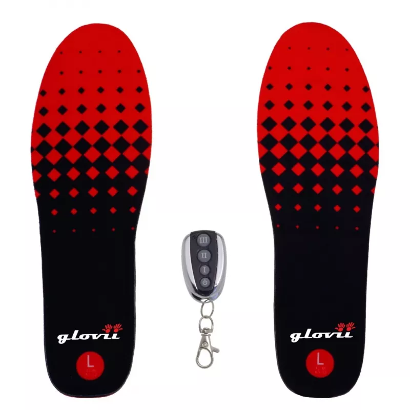 Glovii GW2M plantillas calefactables con mando a distancia, talla M (35-40), negro