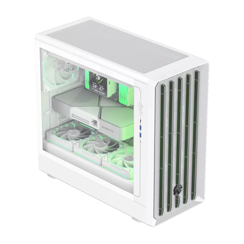 Caja Gamemax | CLAW 460 WH | blanca | Mid-Tower | fuente de alimentación no incluida