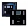 Omron VIVA HBF-222T-EBK báscula de composición corporal, cuadrada, LCD, negra