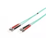 DIGITUS - Cable de parcheo - ST multimodo (M) - ST multimodo (M) - 3 m - fibra óptica - 50/125 µm - turquesa