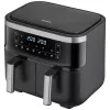 Freidora de aire Severin FR 2453 Double 3,25 L 2850 W negro plata