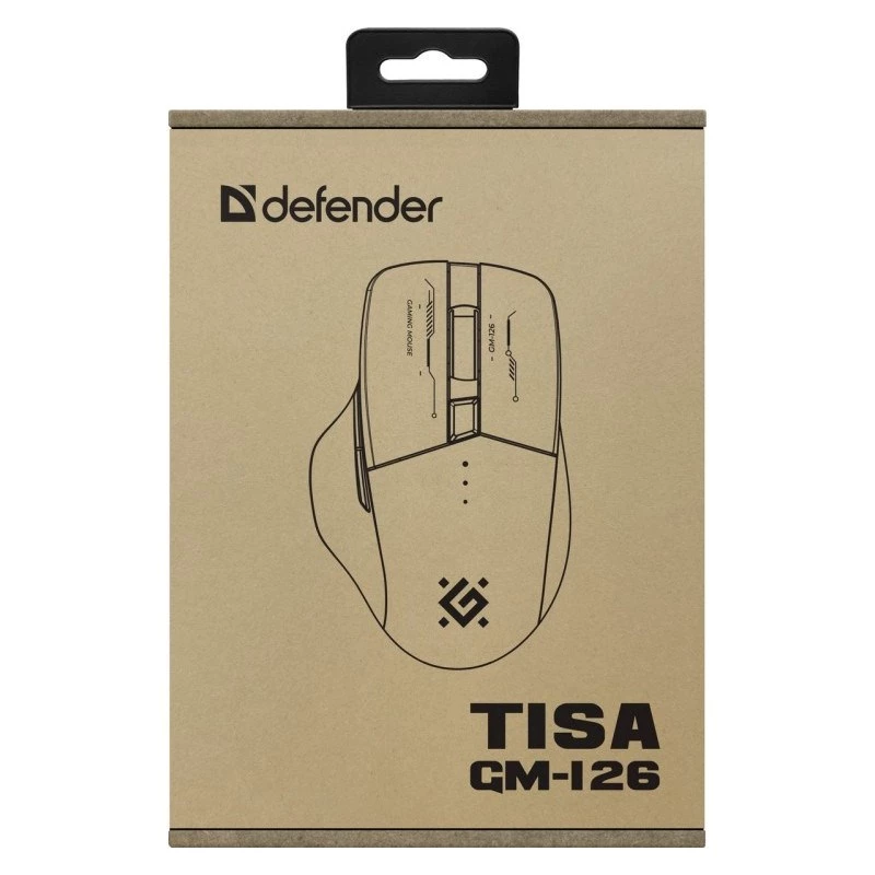 Ratón DEFENDER GM-126 TISA RF+BT ÓPTICO 1600dpi 6P BLANCO