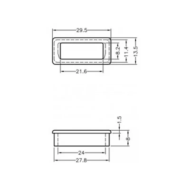 Tapa protectora de conector hembra DVI DeLOCK 60160