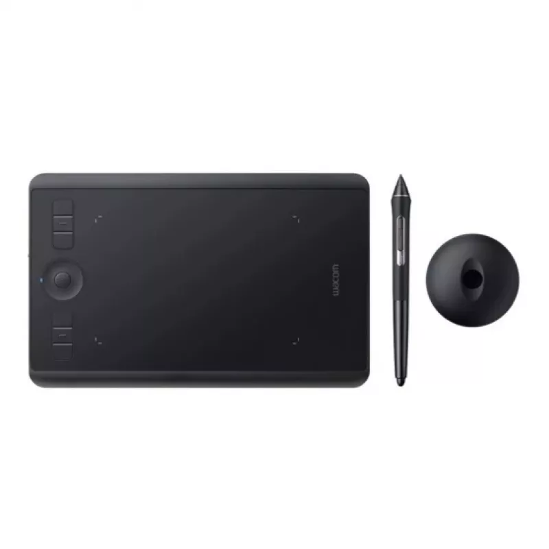 Tableta gráfica Wacom Intuos Pro S negra 160 x 100 mm