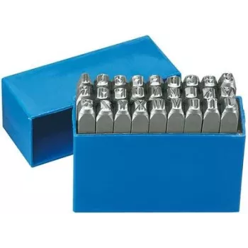 Gedore 8605220 juego de punzones de letras, altura de caracteres 6 mm
