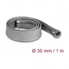 Funda de malla DeLOCK 20825 1 m x 30 mm gris