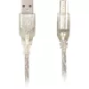 Delock 82057 cable USB 2.0 Type-A macho a Type-B macho, 0,5 m, transparente