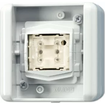 Interruptor de presión Jung 8471.02 LED W — con cable, blanco, indicador LED