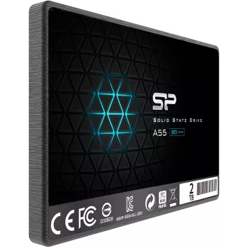 SSD SATA III de 2,5 inch Silicon Power Ace A55 — 2 TB, 560/530 MB/s, 3D-NAND