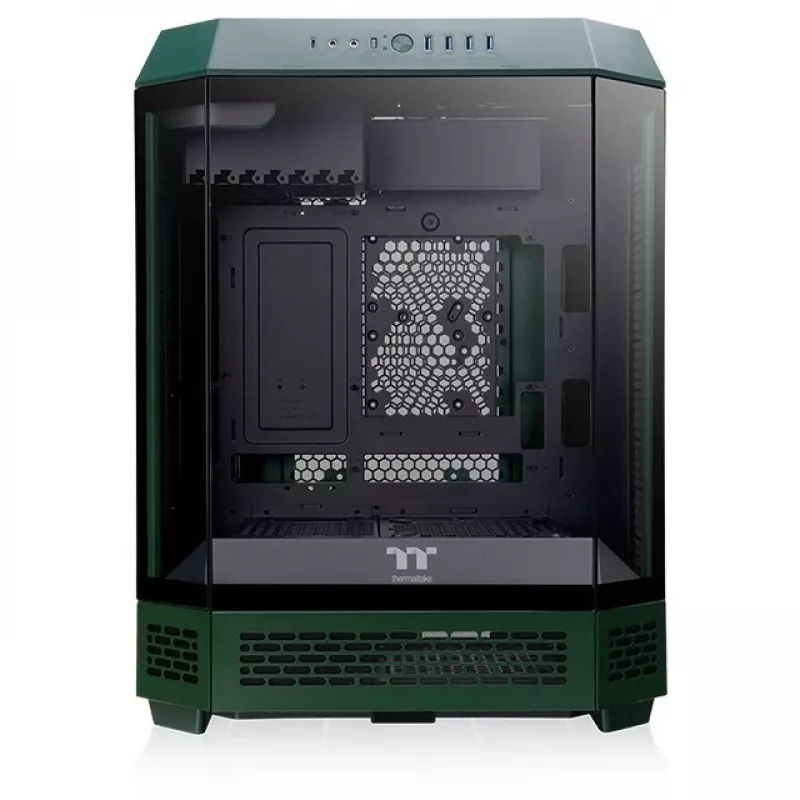 The Tower 600, caja torre Verde oscuro, cristal templado x 3