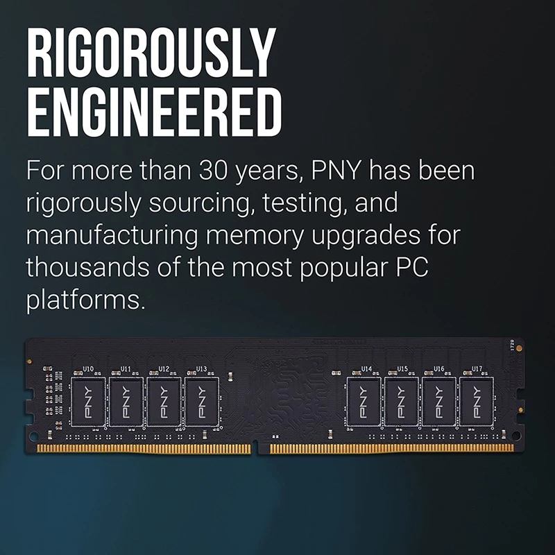 PNY MD16GSD43200-TB, 16 GB, 1 x 16 GB, DDR4, 3200 MHz, DIMM de 288 pines