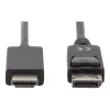 Cable adaptador DisplayPort 1.2 con bloqueo 4K 60Hz UHD Type DP/HDMI A M/M negro 2 m