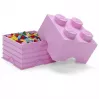 Storage Brick LEGO Room Copenhagen 4, rosa — Ladrillo de almacenamiento LEGO 40031738, contenedor apilable para juguetes y textiles