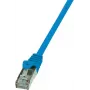 Logilink - cable de red - RJ-45 (M) - RJ-45 (M) - 1 m - SF/UTP - CAT 5e - azul (CP1036D)
