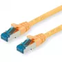 VALUE - cable de parcheo - RJ-45 (M) a RJ-45 (M) - 2 m - SFTP, PiMF - CAT 6a - libre de halógenos, moldeado, protección antienganche sin lengüeta, conductor flexible - amarillo (21.99.1932)
