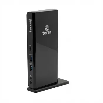 Base de acoplamiento TERRA MOBILE 732 USB-A/C Dual Display incl. fuente de alimentación 5V/4A, cable USB-A/C para portátiles (1480379)