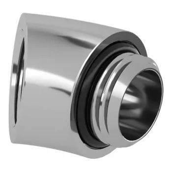 Adaptador Barrow 45° G1/4 rosca macho a G1/4 rosca hembra, Plata, modelo TDWT45-V2 S