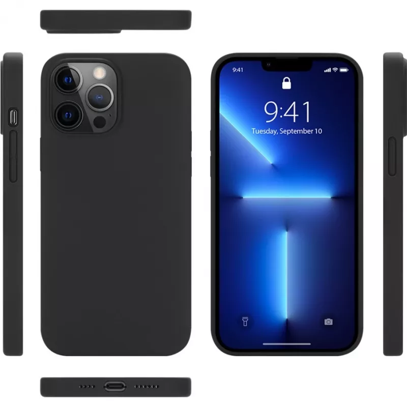 StyleShell Shock, funda para móvil negra, iPhone 15 Pro Max