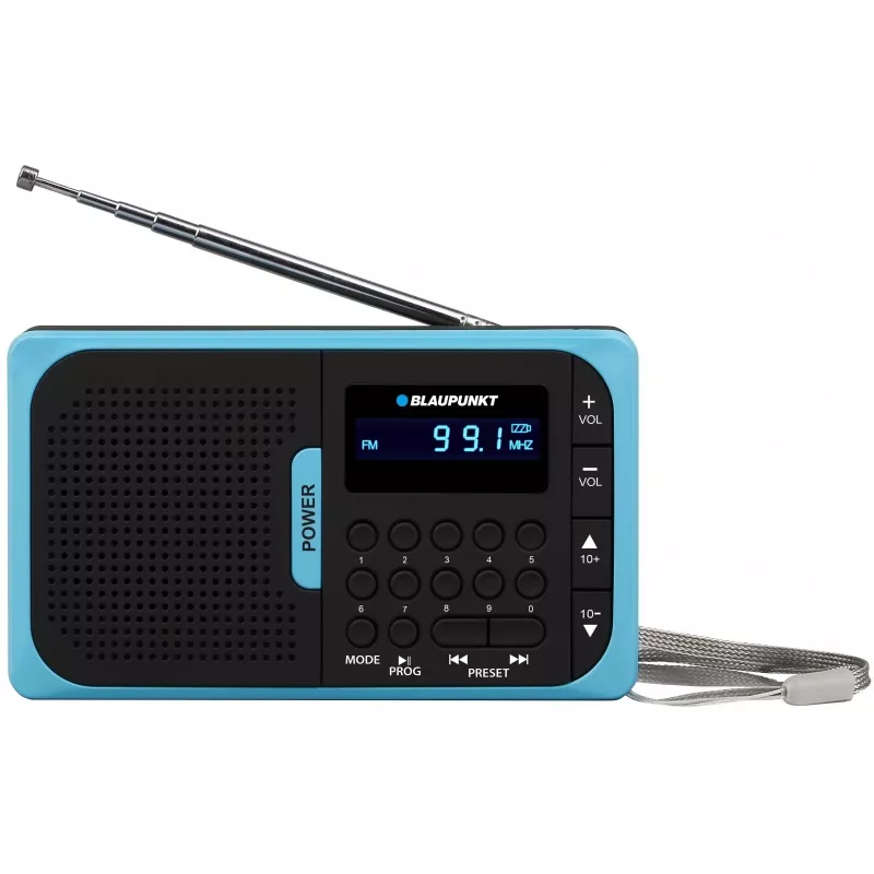 Radio Blaupunkt PR5BL analógica negra, azul