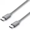 Cable USB Nevox 1654 USB 2.0 2 m USB C gris plata