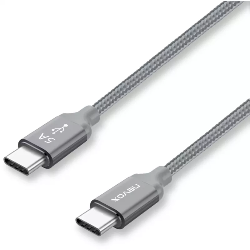 Cable USB Nevox 1654 USB 2.0 2 m USB C gris plata