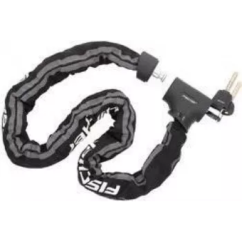 Candado de cadena FISCHER PROTEC PLUS+ CK100 — cadena de acero fiable con eslabones de 4 caras, modelo 50746