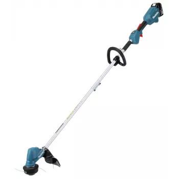 Makita DUR192LRT1, cortabordes, empuñadura de arco, 6000 rpm, negro, turquesa, 30 cm, 87,8 dB